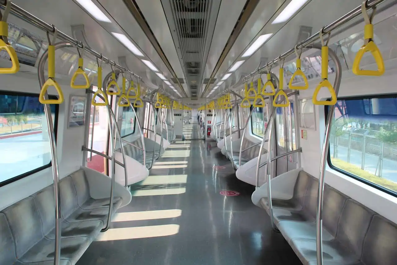 empty train carriage